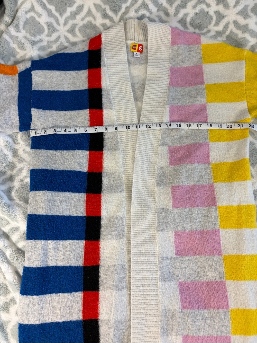 Lego Multicolor Striped Men’s Cardigan - Cream, Blue, Red, Black, Pink, Yellow